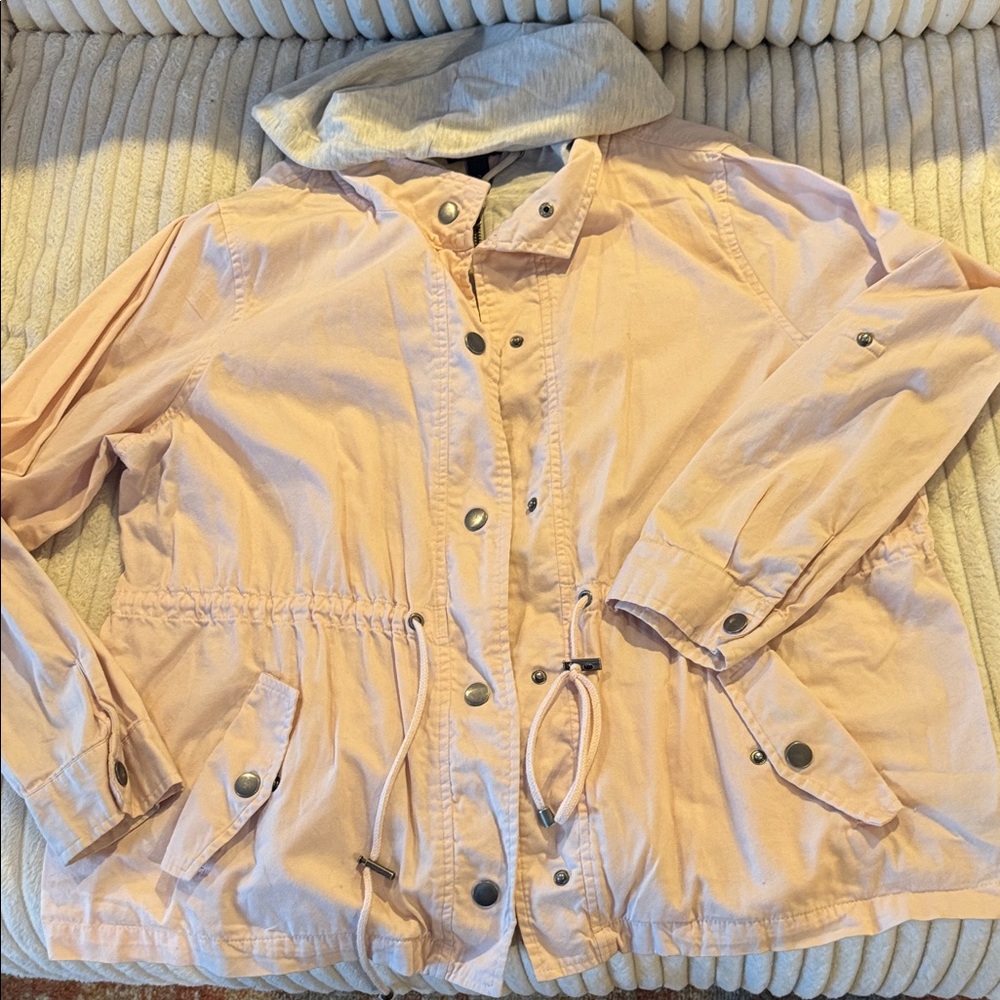 Torrid Blush Hooded Jacket with Drawstring